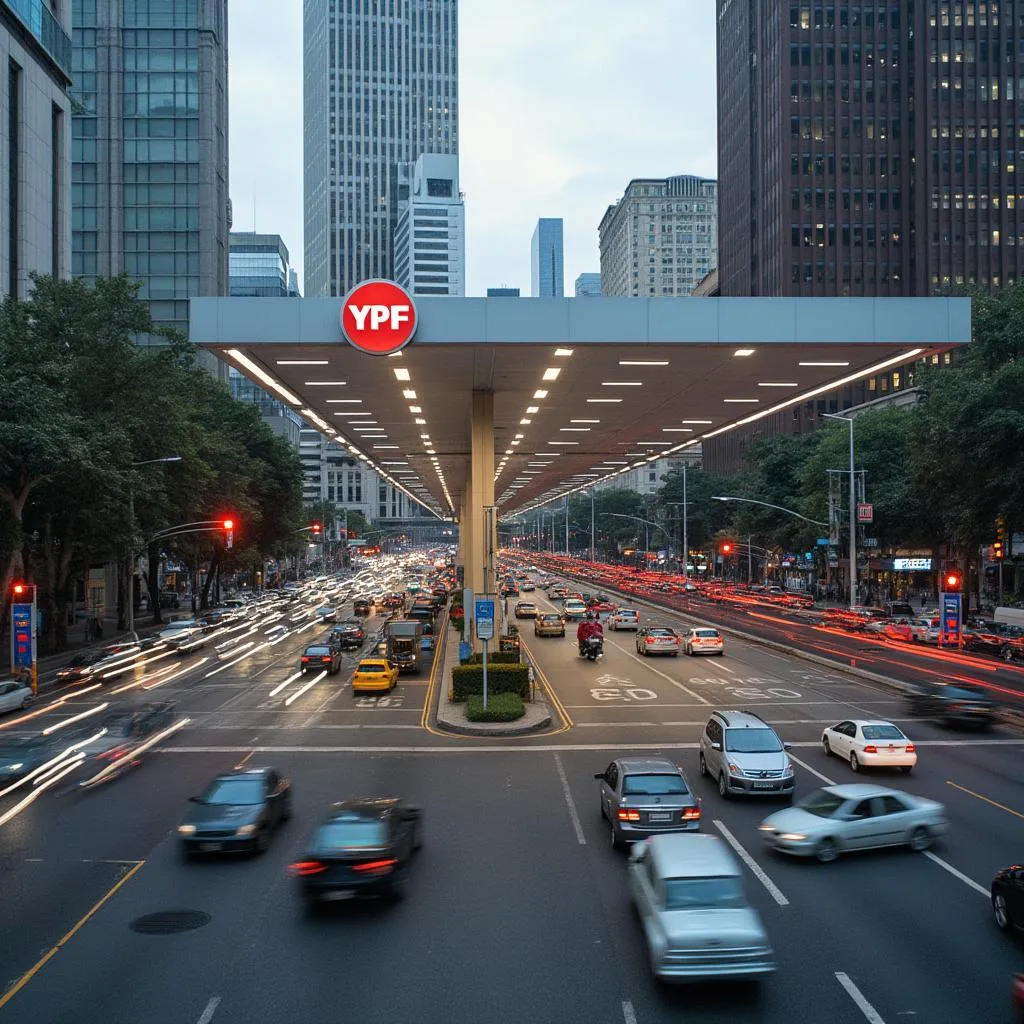Estación YPF en Buenos Aires